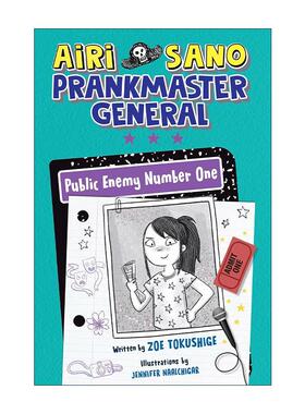 英文原版 Airi Sano Prankmaster General 02 Public Enemy Number One 爱丽萨诺 恶作剧之王系列2 头号公敌 精装 英文版 进口