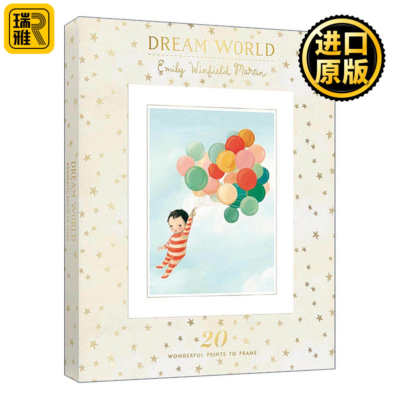 英文原版 Dream World 梦幻世界 艾米丽·马丁畅销童书插画精选集 愿世间一切的美好都属于你 晚安 梦的精灵 可裱框精装收藏版