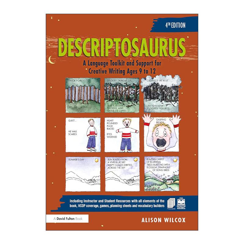 英文原版 Descriptosaurus 创造性写作 提高创意写作9-12岁 第4版 精装 英文版 进口英语原版书籍