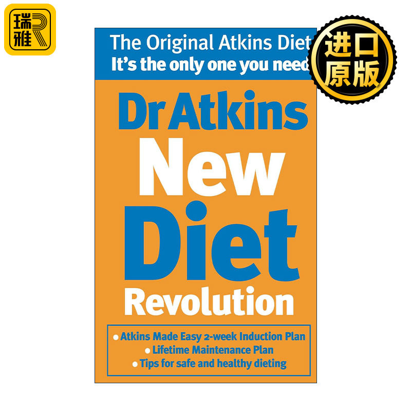 正版 Dr Atkins New Diet Revolution 英文原版 进口英语书籍