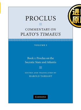 英文原版 Proclus Commentary on Plato's Timaeus 普罗克洛斯 对柏拉图蒂迈欧篇的评论 第一卷 英文版 进口英语原版书籍