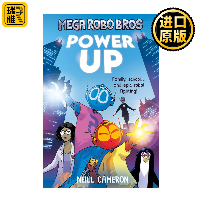 英文原版 Mega Robo Bros 1 Power Up 超级机器兄弟1 启动 Neill Cameron少儿漫画 英文版 进口英语原版书籍