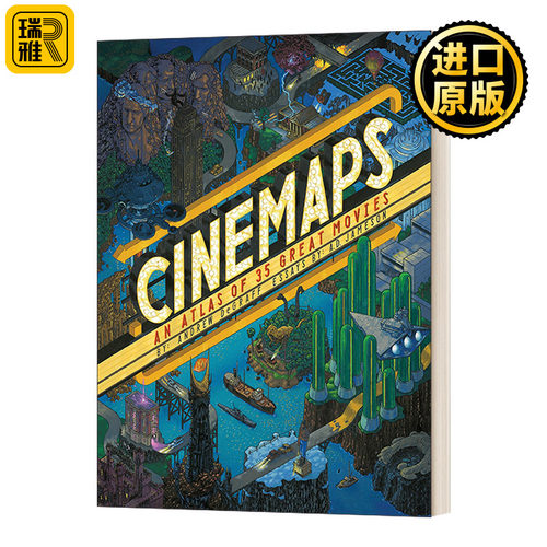 Cinemaps: An Atlas of 35 Great Movies 空想电影地图 Andrew DeGraff安德鲁·德格拉夫 精装