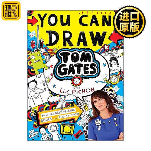 英文原版 You Can Draw Tom Gates with Liz Pichon 汤姆盖茨活动书 绘画指南 英文版 进口英语原版书籍