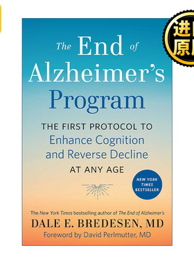 英文原版 The End of Alzheimer's Program 终结阿尔茨海默病实操手册 提升认知能力 Dale Bredesen 精装
