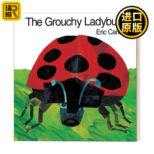 英文原版 The Grouchy Ladybug 爱生气的瓢虫 大开绘本 Eric Carle艾瑞卡尔爷爷 吴敏兰推荐 趣味数学主题绘本