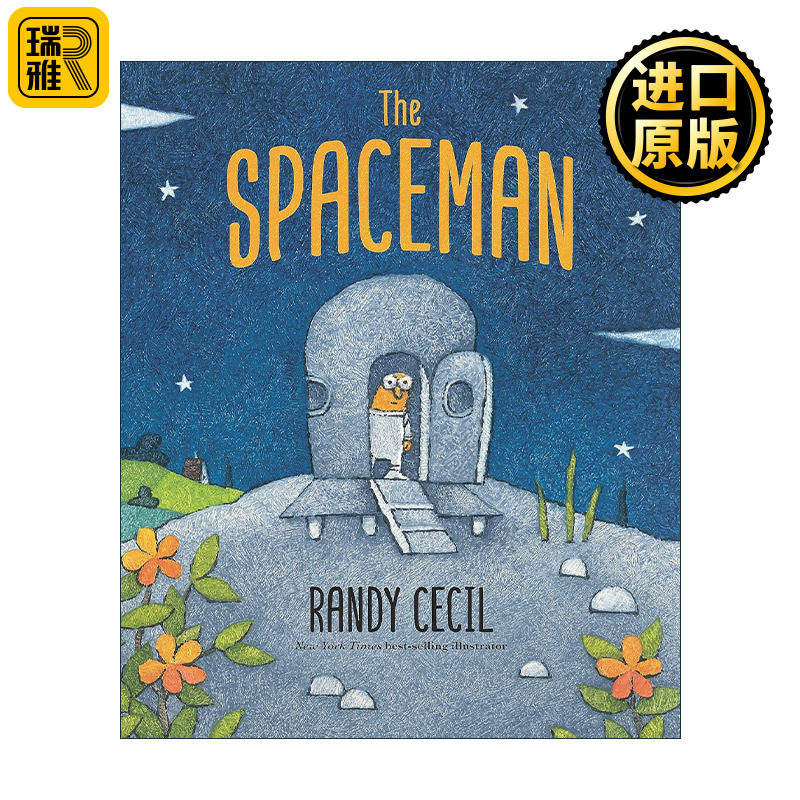 英文原版 The Spaceman 小小太空人 儿童科幻冒险绘本精装 小狗露西作者Randy Cecil 英文版 进口英语原版书籍