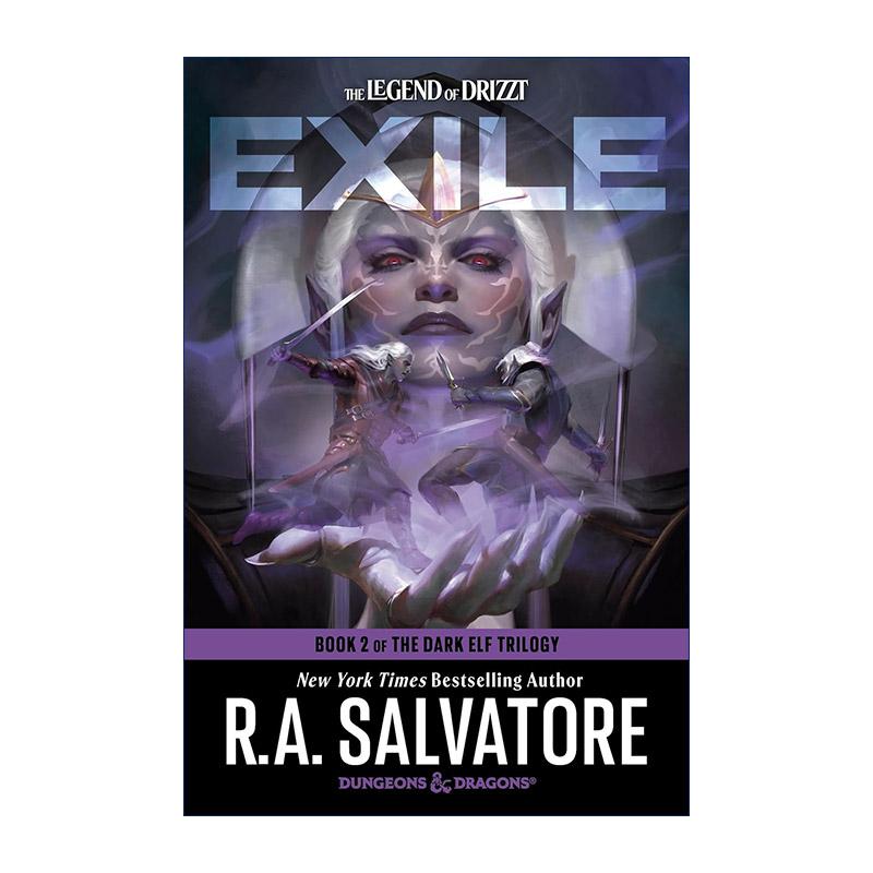 英文原版 Exile Dungeons & Dragons 流亡 龙与地下城 黑暗精灵三部曲之二 R.A. Salvatore 英文版 进口英语原版书籍