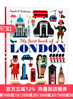 我的首部本关于伦敦的书 My First Book of London 英文原版 Ingela P.Arrhenius 全英文版进口原版英语书籍