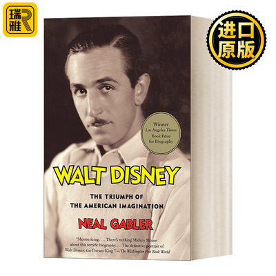 英文原版 Walt Disney The Triumph of the American Imagination 迪士尼 美国想象力的胜利 Neal Gabler 英文版 进口英语书