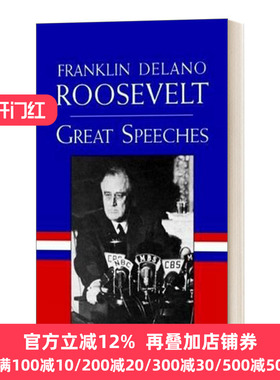 英文原版 Great Speeches 罗福斯著名演讲集 Dover Thrift Editions 英文版 Franklin Roosevelt 进口英语原版书籍