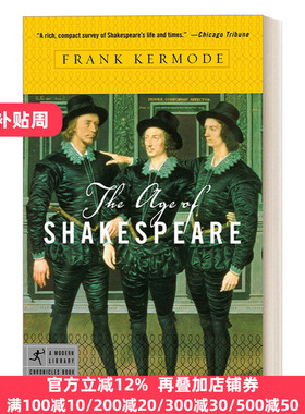 现货 The Age of Shakespeare   Frank Kermode     英文原版 进口英语原版书籍