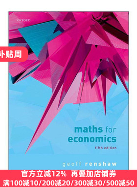 英文原版 Maths for Economics 经济学数学 Geoff Renshaw 英文版 进口英语原版书籍