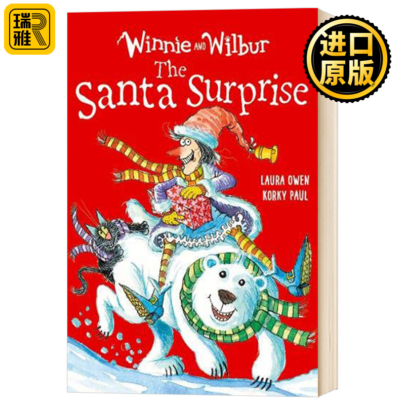 女巫温妮 圣诞惊喜 英文原版 Winnie and Wilbur The Santa Surprise 系列 儿童故事章节小说书 魔法绘本全套 Laura Owen 英语书籍