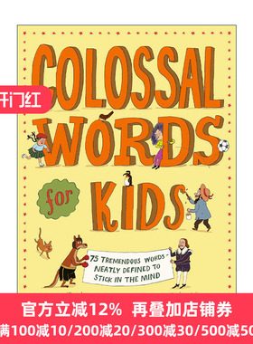 英文原版 Colossal Words for Kids 读诗学词汇 儿童诗歌 彩色幽默插图 英文版 进口英语原版书籍