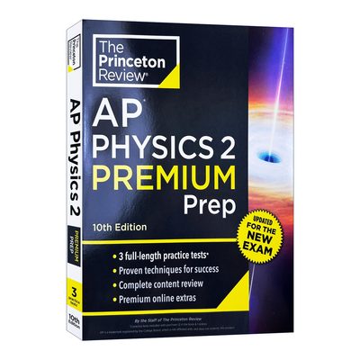 英文原版 Princeton Review AP Physics 2 Premium Prep 10th Edition 普林斯顿评论AP物理2 增值版 2025 第10版 进口英语原版书籍