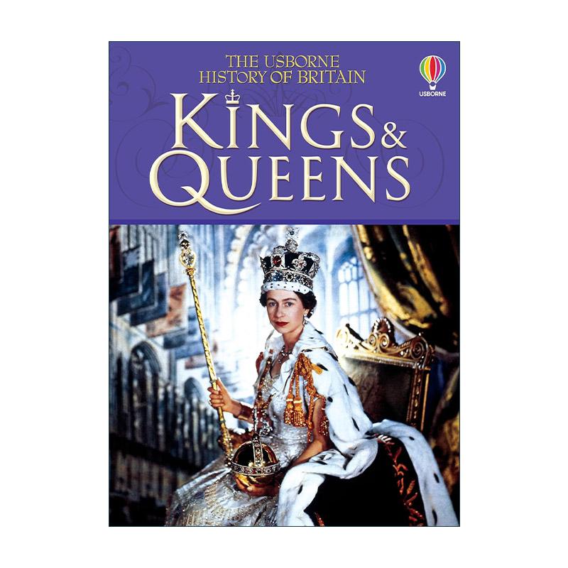 英文原版 Usborne History of Britain Kings and Queens 英国国王和王后的历史 尤斯伯恩历史科普百科精装 进口英语原版书籍