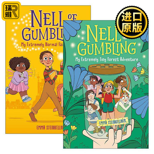 英文原版 Nell of Gumbling 甘柏林的耐尔系列1-2册 儿童搞笑漫画 The Okay Witch作者Emma Steinkellner 英文版 进口英语原版书籍
