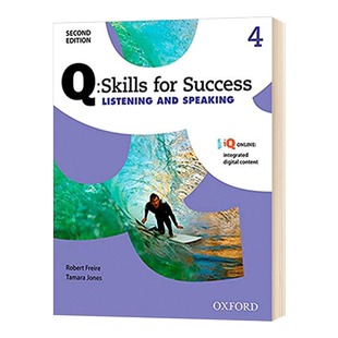 Oxford Q Skills for Success Listening and Speaking Student Book with iQ Online Level 4 牛津学术成功系列教材-听说4