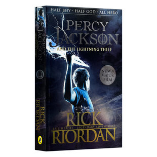 Percy the 影视封面版 小说 Riordan 书籍 波西杰克逊与神火之盗 Rick Jackson 英文原版 Thief Lightning and 进口英语原版 英文版