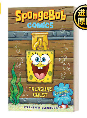 英文原版 Spongebob Comics Treasure Chest 海绵宝宝 宝藏箱 精装 派大星 章鱼哥 故事书系列 英文版 进口英语原版书籍