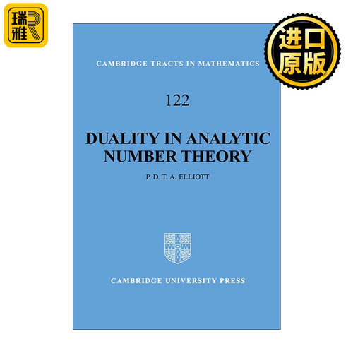 英文原版 Duality in Analytic Number Theory 解析数论中的对偶性 Peter D.T.A.Elliott 英文版 进口英语原版书籍