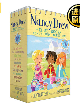 英文原版 Nancy Drew Clue Book Conundrum Collection 1-10