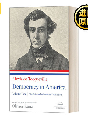 英文原版 Democracy in America the Arthur Goldhammer Translation  Volume Two 美国的民主 英文版 进口英语原版书籍