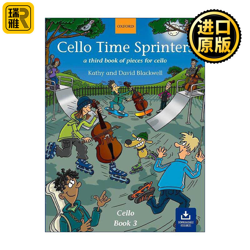 英文原版 Cello Time Sprinters 牛津大提琴时光 冲刺教材 入门进阶3 ABRSM英皇考级大提琴启蒙教材 英文版 进口英语原版书籍