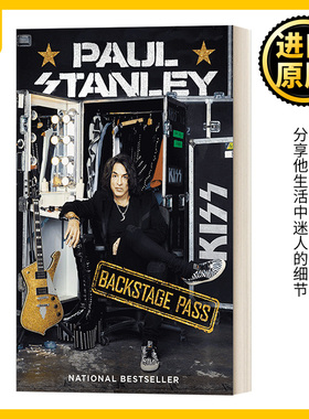 现货 Backstage Pass  Kiss   Paul Stanley  英文原版 乐队主唱 吉他手自传