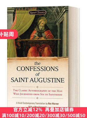 英文原版 Confessions of Saint Augustine 忏悔录 圣奥古斯丁 Signet Classics 英文版 Augustine of Hippo 进口英语原版书籍