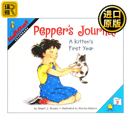 英文原版 Mathstart Level 2 Pepper's Journal 数学启蒙绘本2级 胡椒的日志 英文版 进口英语原版书籍
