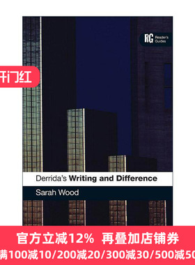 英文原版 Derrida's 'Writing and Difference' 导读德里达 写作与差异 阅读指南 英文版 进口英语原版书籍