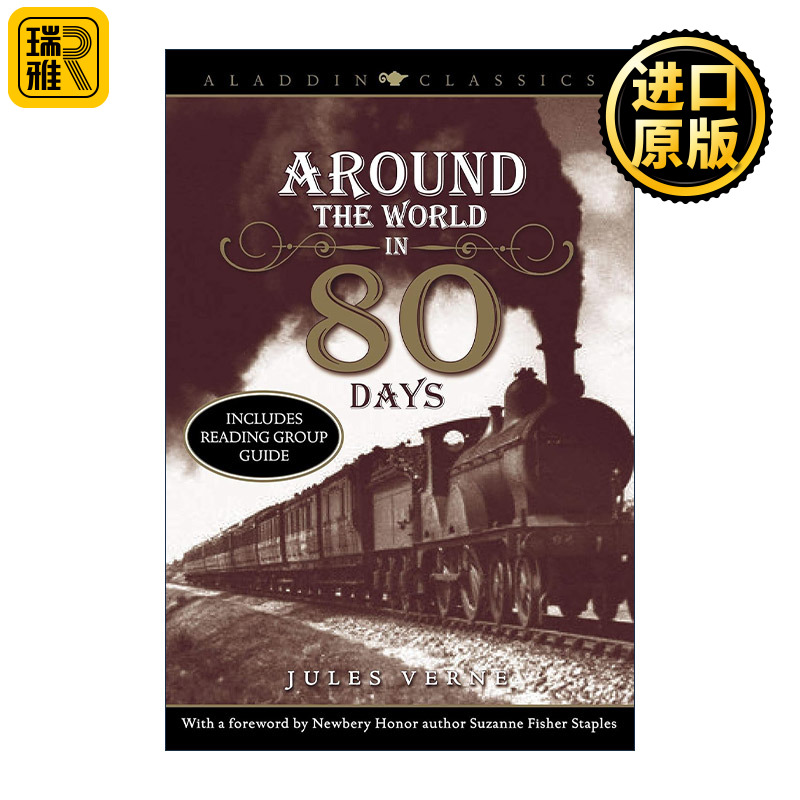 英文原版 Around the World in 80 Days 八十天环游世界 阿拉丁经典文学系列 英文版 进口英语原版书籍