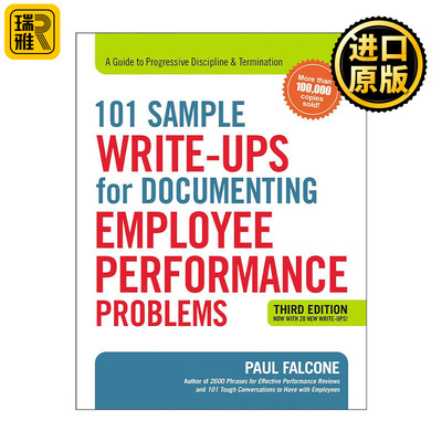英文原版 101 Sample Write-Ups for Documenting Employee Performance Problems 绩效对话101个范例 英文版 进口英语原版书籍