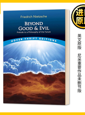 善恶的彼岸 Beyond Good and Evil Prelude 英文原版 Friedrich Nietzsche 尼采 英文版进口原版英语书籍