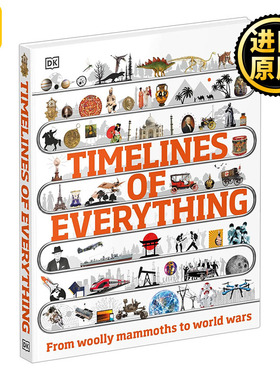 万物发展时间轴 英文原版 Timelines of Everything 儿童启蒙类图书 DK少儿百科全书 英文版  DK 进口英语原版书籍