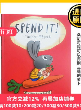 小兔子理财书2 小兔子学花钱 A Moneybunny Book Spend It 英文原版 小兔子学花钱系列 亲子理财启蒙绘本 平装 英文版进口英语书籍
