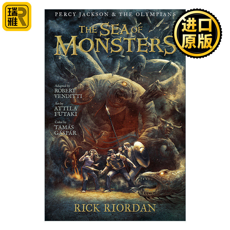 英文原版 Percy Jackson and the Olympians Sea of Monsters The The Graphic Novel 波西杰克逊与奥林匹斯图像小说2 进口书籍