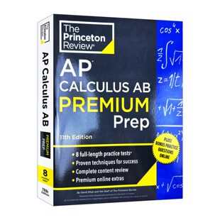 英文原版 Princeton Review AP Calculus AB Premium Prep 11th Edition 普林斯顿评论AP微积分AB 增值版 2025 第11版 英文版