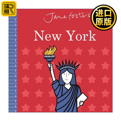英文原版 Jane Foster's New York 纽约 儿童启蒙认知纸板书绘本 简福斯特 英文版 进口英语原版书籍