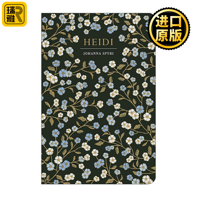 英文原版 Heidi 海蒂 浮雕封面高颜值装帧设计 精装 Chiltern Classic 英文版 进口英语原版书籍