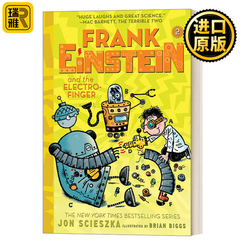 英文原版 Frank Einstein and the Electro-Finger Frank Einstein Series #2 弗兰克.爱因斯坦系列2 儿童中级章节书 英文版