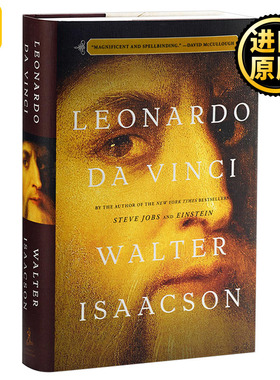 列奥纳多达芬奇传 英文原版 Leonardo da Vinci 人物传记 乔布斯传作者Walter Isaacson 文艺复兴 蒙娜丽莎 发明手记笔记 英语书籍