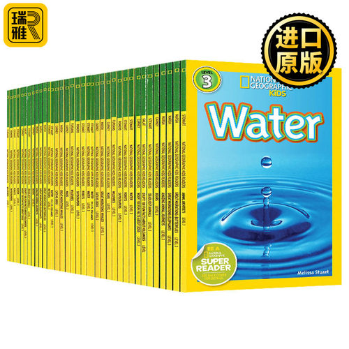 美国国家地理分级读物 三阶段 全套35册 英文原版 National Geographic Kids Readers 自然科学人物传记合集 儿童百科英语书籍