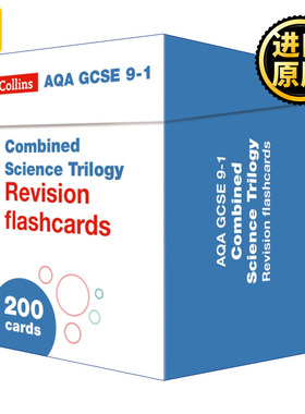 Collins AQA GCSE 9-1 Combined Science Revision Cards 柯林斯英国GCSE考试综合科学复习卡片