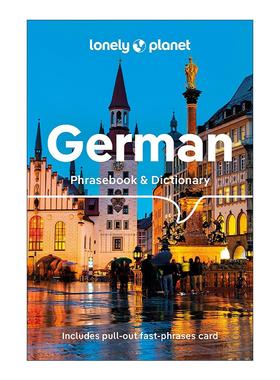 英文原版 Lonely Planet German Phrasebook and Dictionary 孤独星球德国旅行常用语手册及词典 第8版 英文版 进口英语原版书籍