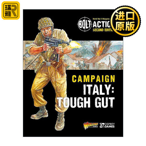 英文原版 Bolt Action Campaign Italy Tough Gut 桌面战争兵棋 意大利坚韧行动 英文版 进口英语原版书籍