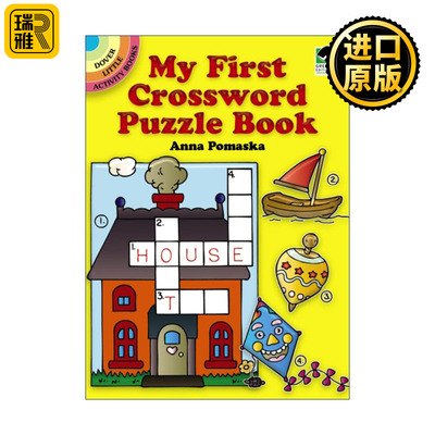 正版 My First Crossword Puzzle Book我的第一本填字游戏书 英文原版 进口英语书籍