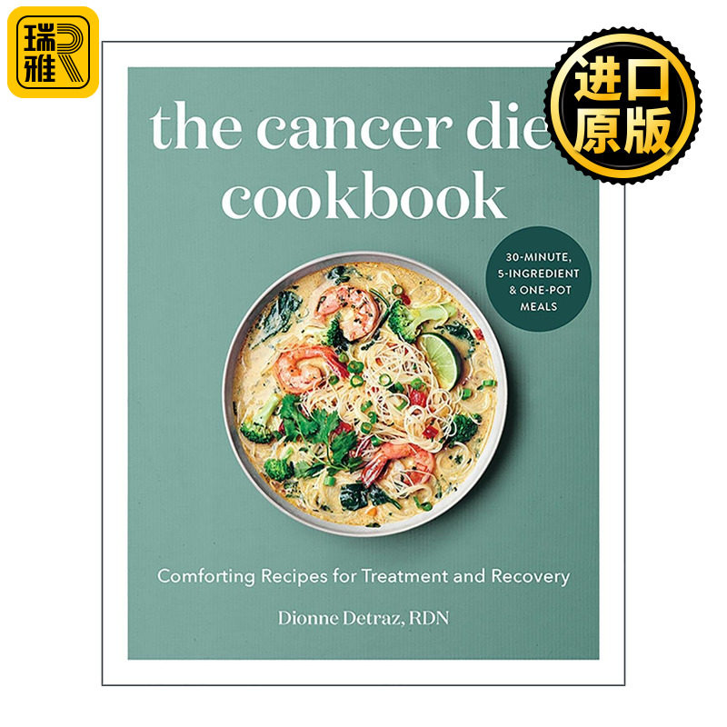 英文原版 Cancer Diet Cookbook 癌症治疗与康复食谱 简单健康膳食烹饪指南 注册营养师Dionne Detraz 英文版 进口英语原版书籍